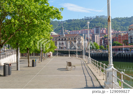 the city of bilbao in spain 129099827
