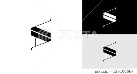 Modern and Unique letter SA initials logo design Modern and Unique letter SA initials logo design 129100067