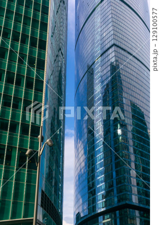modern skyscrapers in the business center 129100577