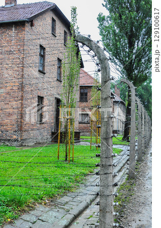 Auschwitz concentration camp in Poland 129100617