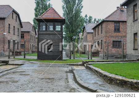 Auschwitz concentration camp in Poland 129100621