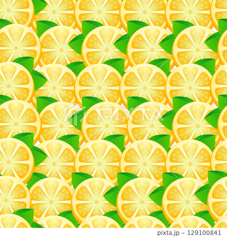 Fresh lemons background, hand drawn icons. Doodle wallpaper vector. Colorful seamless pattern with fresh fruits collection. Decorative illustration, good for printing. Fresh lemons background, hand drawn icons. Doodle wallpaper vector. Colorful seamless pattern with fresh fruits collection. Decorative illustration, good for printing. 129100841