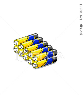 避難する時の持ち出し品・乾電池各種 129100881