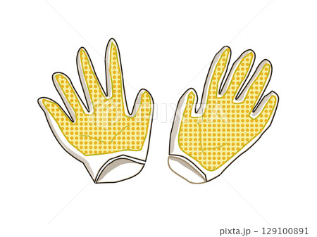 避難する時の持ち出し品・手袋軍手 129100891