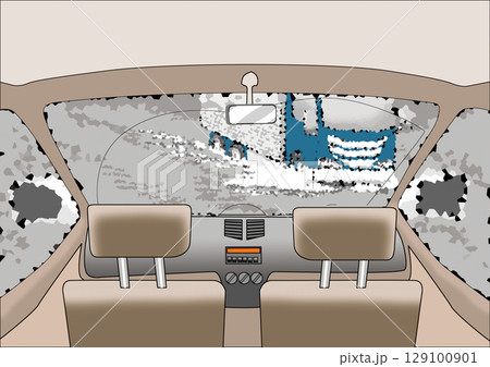 集中豪雨による道路の冠水・＜非常に激しい雨＞ 129100901