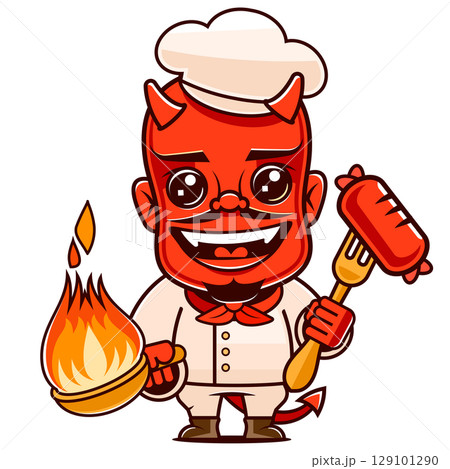 Minimalist Illustration of Cooking Pots and Saucepans in Vector Style, Vector illustration of cooking pots and saucepans in a modern, minimalist, and monochrome design 129101290