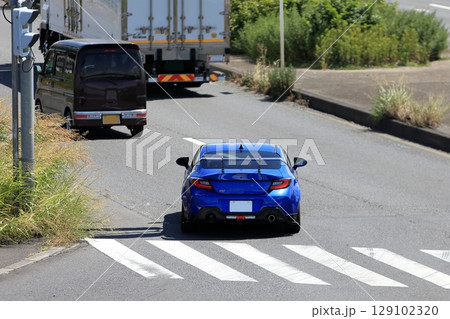 青い国産スポーツカー 青い国産スポーツカー 129102320