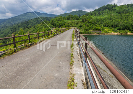 野反ダムの堤体　群馬県中之条町 129102434