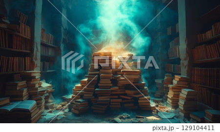 Surreal Staircase of Textbooks, Symbolic Transformation of Academic Growth 129104411