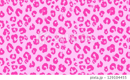 レオパード　ヒョウ柄　ピンク 129104455