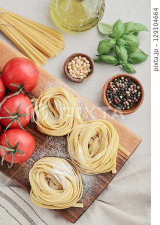 Ingredients traditional Italian cuisine Ingredients traditional Italian cuisine 129104664