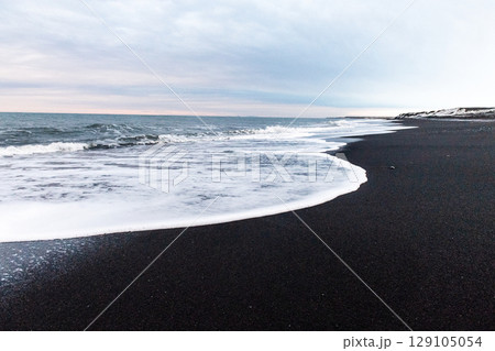 At the Beach near Solheimasandur 129105054