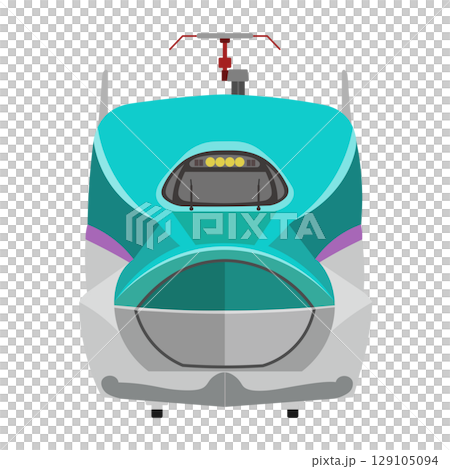 Illustration of the front of the Hokkaido Shinkansen H5 series Illustration of the front of the Hokkaido Shinkansen H5 series 129105094