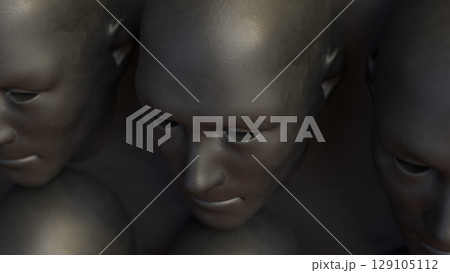 The Black face for Abstract Background concept 3d Rendering. The Black face for Abstract Background concept 3d Rendering. 129105112