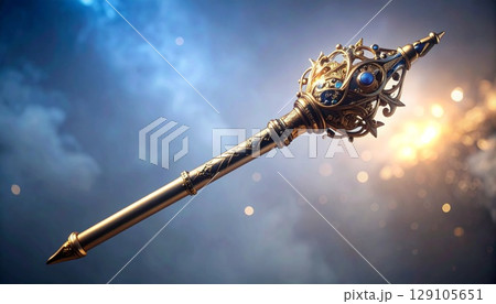 美しい飾りの魔術師の杖 美しい飾りの魔術師の杖 129105651