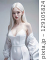 アルビノの美少女 129105824