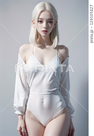 アルビノの美少女 129105827