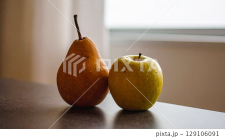 ラ・フランスとりんご 129106091