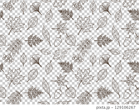 Autumn seamless pattern A' Autumn seamless pattern A' 129106267