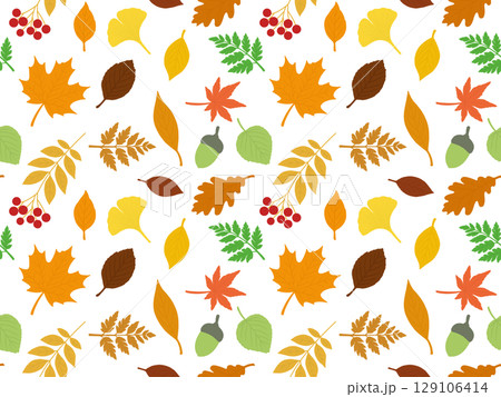 秋のシームレスパターン　H' 129106414