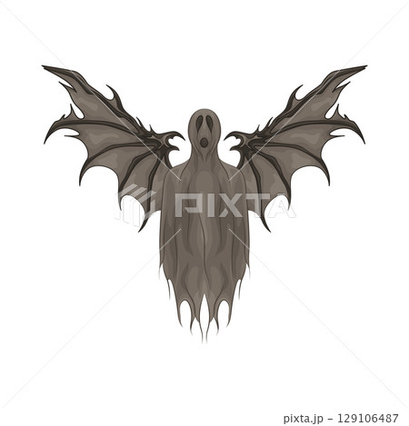 Illustration of Winged Ghost Illustration of Winged Ghost 129106487