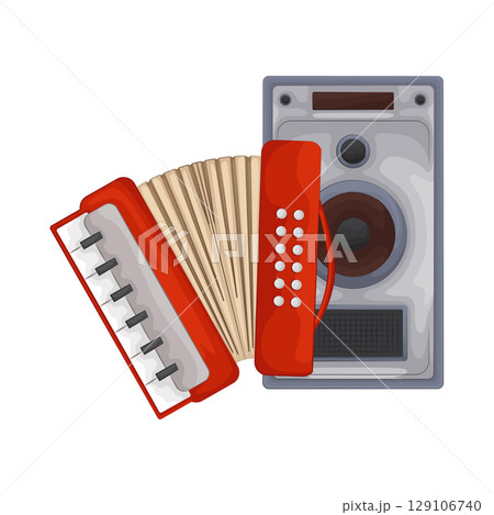 Illustration of Accordion Illustration of Accordion 129106740