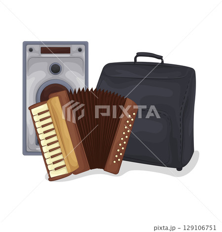 Illustration of Accordion Illustration of Accordion 129106751