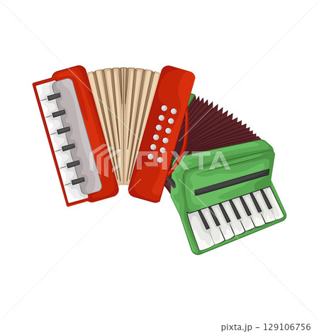 Illustration of Accordion Illustration of Accordion 129106756