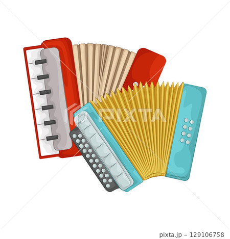 Illustration of Accordion Illustration of Accordion 129106758