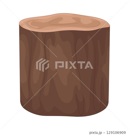 Illustration of Wood Trunk Illustration of Wood Trunk 129106909