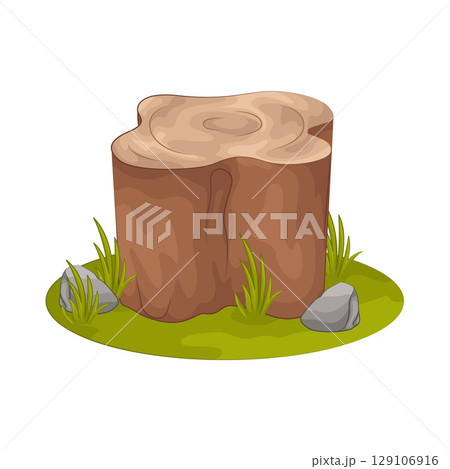 Illustration of Wood Trunk  129106916