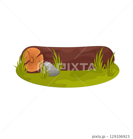 Illustration of Wood Trunk  129106923