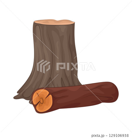 Illustration of Tree Stump  129106938