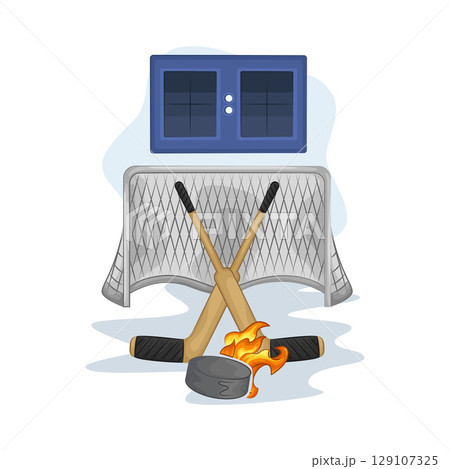 Illustration of Hockey Illustration of Hockey 129107325