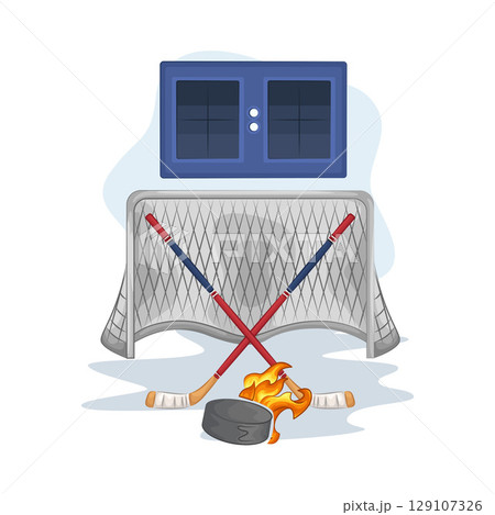 Illustration of Hockey  129107326
