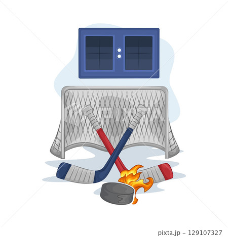Illustration of Hockey  129107327