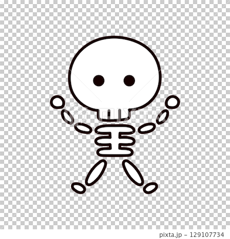 Skeleton illustration Skeleton illustration 129107734