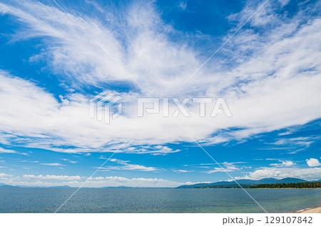 琵琶湖風景 滋賀県高島市知内浜 琵琶湖風景 滋賀県高島市知内浜 129107842