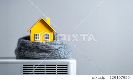 暖房と断熱のコンセプト 129107999