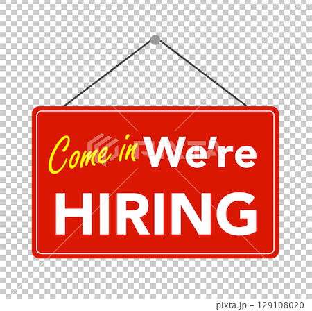 募集中の看板アイコンの素材 129108020