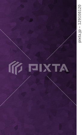 和紙柄風グラデーション背景　紫色　濃い　壁紙素材 129108120
