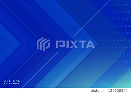 Abstract background overlapping blue gradient arrow banner template. 129108342