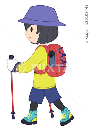 登山をする人 129108445