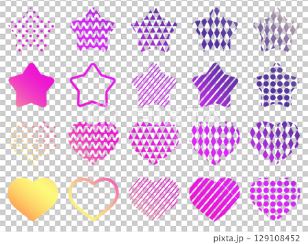 Colorful and lively geometric parts set Colorful and lively geometric parts set 129108452