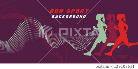 Abstract Dynamic Line Sport Run Background 129108611