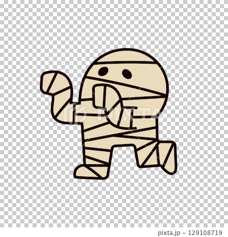 ミイラ男のイラスト 129108719