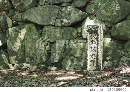 萩城（山口県）　指月山の風景　 129109662