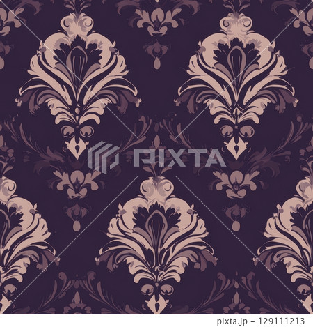 Elegant Damask Seamless Pattern 129111213
