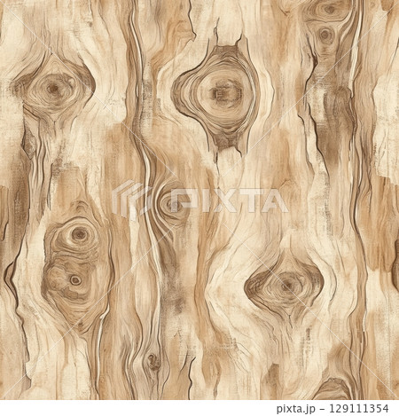 Wood Grain Texture, Seamless Pattern 129111354