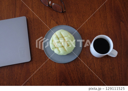 Melon Ppang, a fluffy Korean bread shaped like a melon with a crisp, sugary top layer. Popular for its sweet flavor and unique look, it's a delightful treat perfect for snacks or desserts. Melon Ppang, a fluffy Korean bread shaped like a melon with a crisp, sugary top layer. Popular for its sweet flavor and unique look, it's a delightful treat perfect for snacks or desserts. 129111525